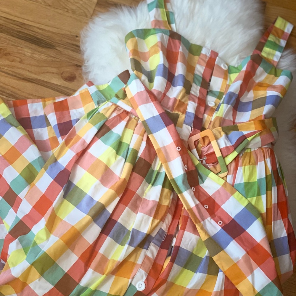 CHRISTOPHER JOHN ROGERS Color Checker Dress NWT - Picture 3 of 4
